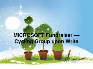 MICROSOFT Fundraiser — Cycling Group upon Write