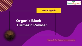 Organic Black Turmeric Powder