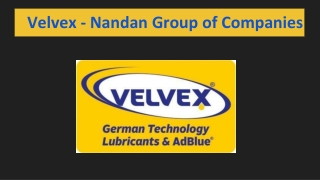 Velvex - Engine Oil Manufacturers in India