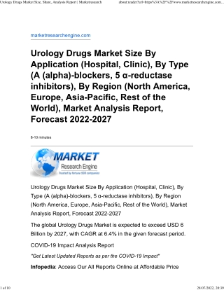 Urology Drugs Market