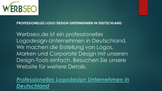 Professionelles Logo Design Unternehmen in Deutschland  Werbseo.de