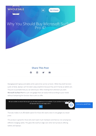 Why You Should Buy Microsoft Surface  Pro 4?