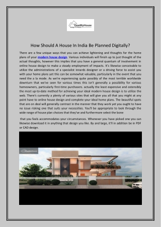 How Should A House In India Be Planned Digitally.docx