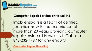 Computer Repair Service at Howell NJ