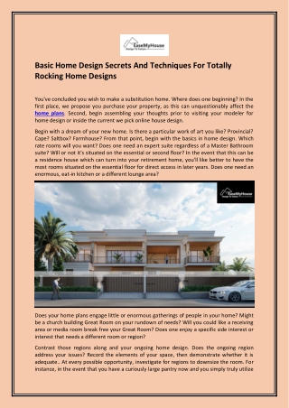 Basic Home Design Secrets And Techniques For Totally Rocking Home Designs