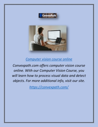 Computer Vision Course Online | Convexpath.com