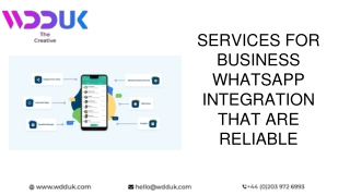 SERVICES FOR BUSINESS WHATSAPP INTEGRATION THAT ARE RELIABLE