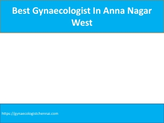 best gynaecologist in anna nagar west