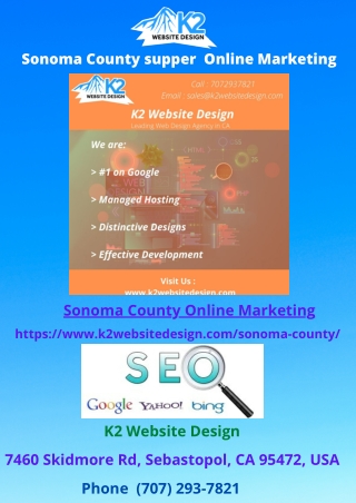 Sonoma County supper Online Marketing