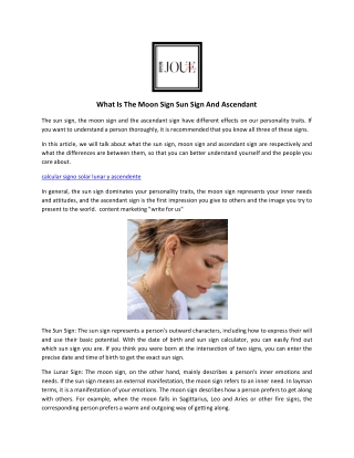 Calcolo Luna E Ascendente | The Joue