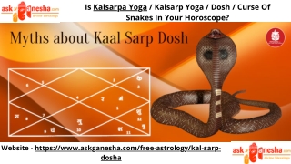 Is Kalsarpa Yoga  Kalsarp Yoga  Dosh