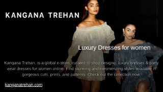 Luxury Dresses for women