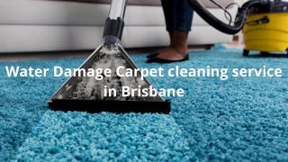 Water Damage Carpet cleaning service in Brisbane
