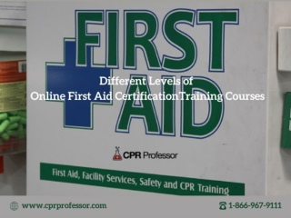 Different Levels of Online First Aid Certification Training Courses