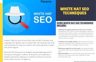 White Hat SEO techniques