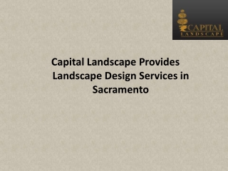 Capital Landscape Provides Landscape Design Services in Sacramento