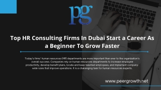 Top HR Consulting Firms In Dubai Start a Career As a Beginner To Grow Faster