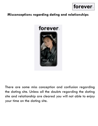 Misconceptions regarding dating and relationships