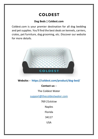 Dog Beds  Coldest.com