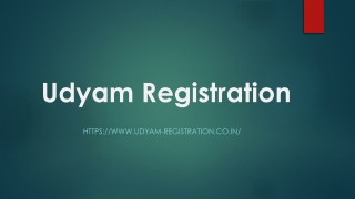 Udyam Registration