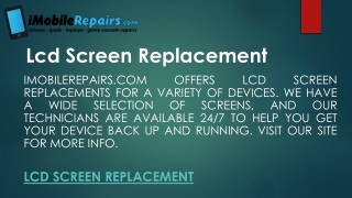 Lcd Screen Replacement | Imobilerepairs.com