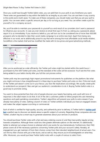 7 Things About twitter poll cheat You'll Kick Yourself for Not Knowing