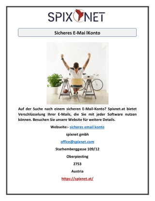 Sicheres E-Mai lKonto