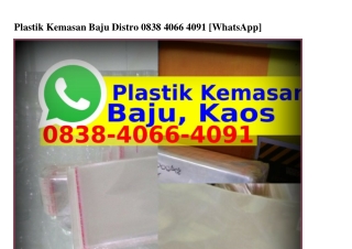 Plastik Kemasan Baju Distro