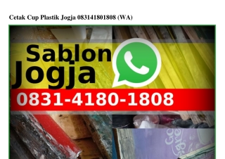 Cetak Cup Plastik Jogja Ô831-Կ18Ô-18Ô8[WhatsApp]