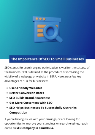 The Importance Of SEO To Small Businesses