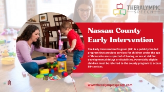 Early Intervention Programme in Nassau and Suffolk County