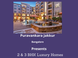 Puravankara Jakkur Bangalore - E-Brochure