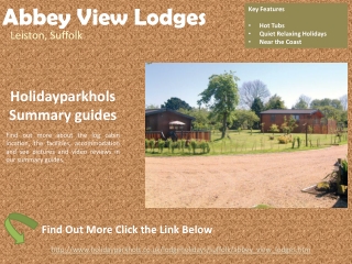 Log Cabins in Suffolk at Abbey View Lodges