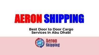 Cargo services in Dubai