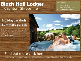 Lodge Parks in Shropshire Black Hall Lodges