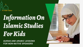 Best Information On Islamic Studies For Kids