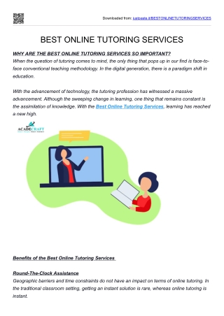 best online tutoring services