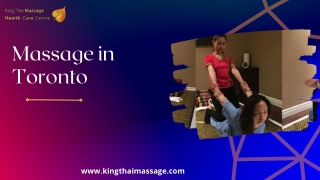 Massage in Toronto