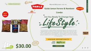 Gulab Jamun Ferrero & Namkeen Combo - Rakhi Collection in New Zealand