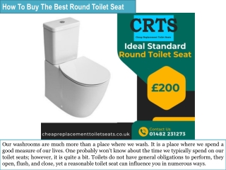 How To Buy The Best Round Toilet Seat