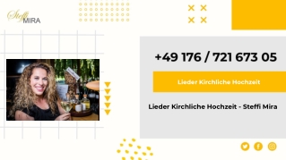 Lieder Kirchliche Hochzeit - Steffi Mira