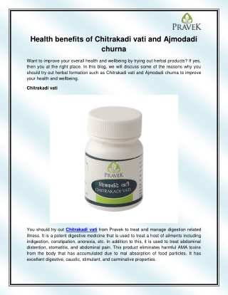 Chitrakadi vati