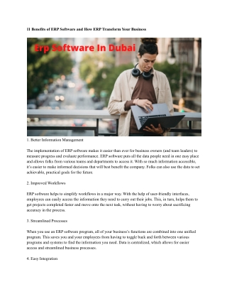 Erp Software In Dubai