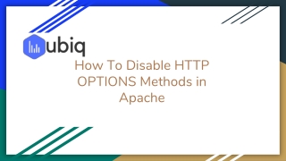How to Disable HTTP Options Methods in Apache