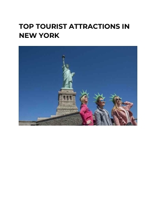 TOP TOURIST ATTRACTIONS IN NEW YORK