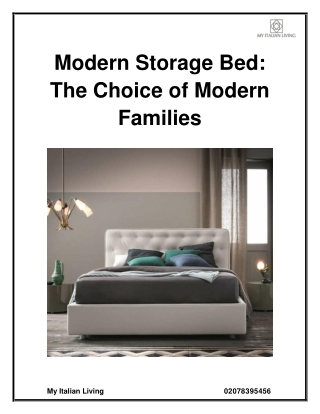 Modern Storage Bed The Choice of Modern Families