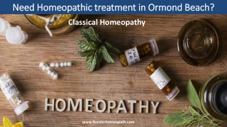 Need Homeopathic treatment in Ormond Beach
