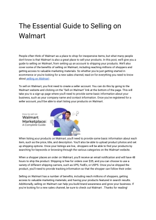 The Essential Guide to Selling on Walmart
