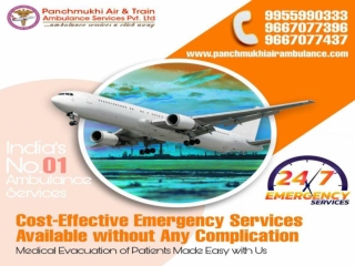 Now Reliable Panchmukhi Air Ambulance Service in Hyderabad and Bangalore with Quick Deportation