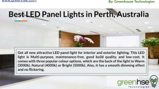 Best LED Panel Lights in Perth, Australia